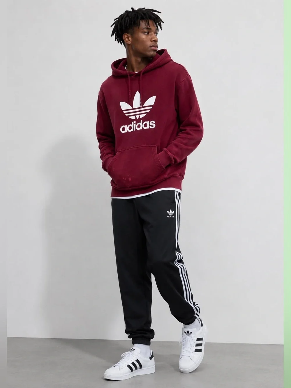 Adidas Originals Trefoil Men’s Red Hoodie - Size Small